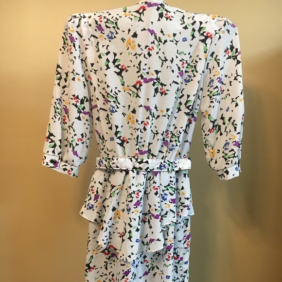 Breli II Vintage 80s Peplum Dress - Picture 3 of 13